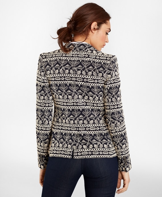 Embroidered Cotton Corduroy Jacket