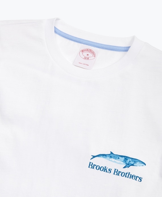Whale-Print Cotton Jersey T-Shirt