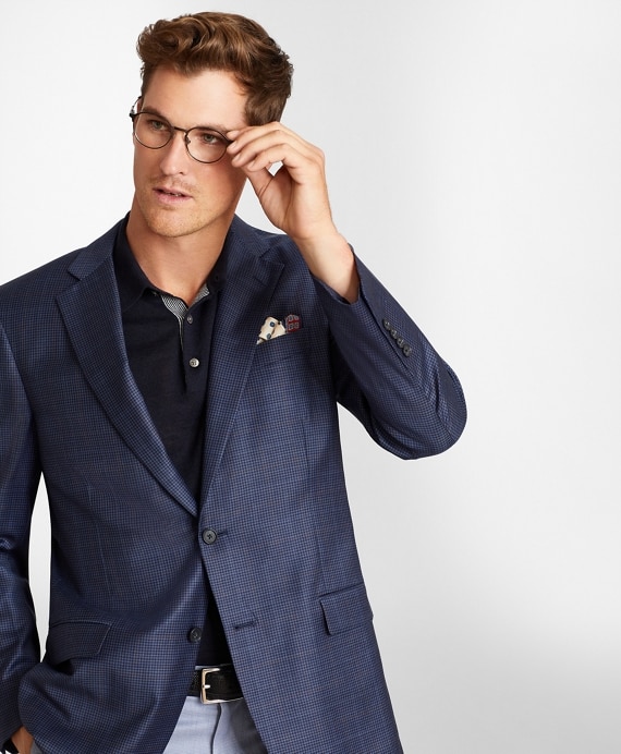 Madison Fit Navy Plaid Sport Coat