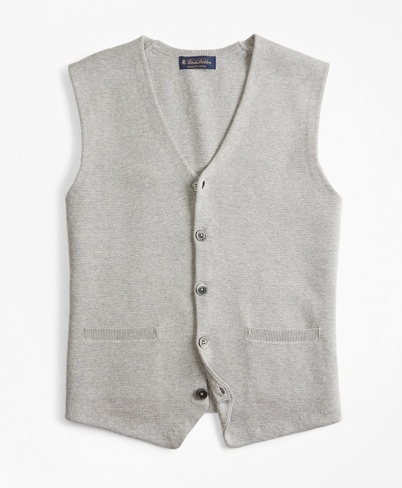 Supima® Cotton Sweater Waistcoat