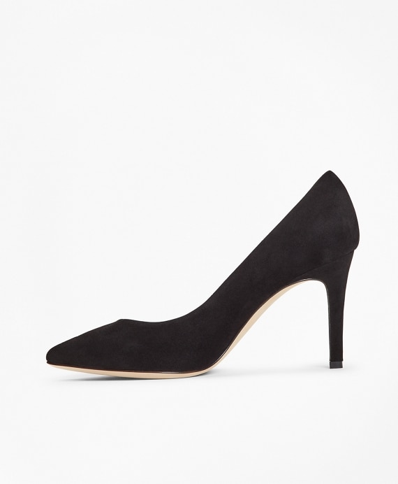 Suede Point-Toe Pumps