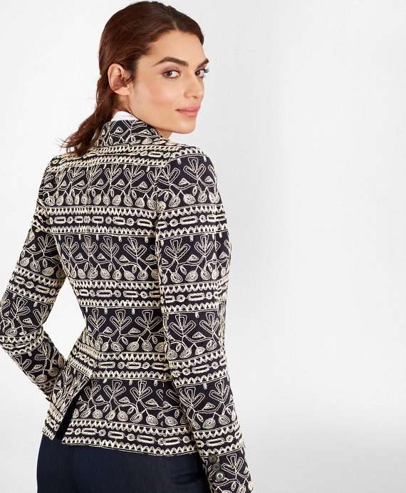 Embroidered Cotton Corduroy Jacket