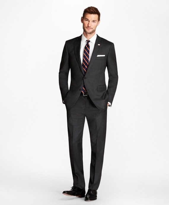 Regent Fit Grey Herringbone 1818 Suit