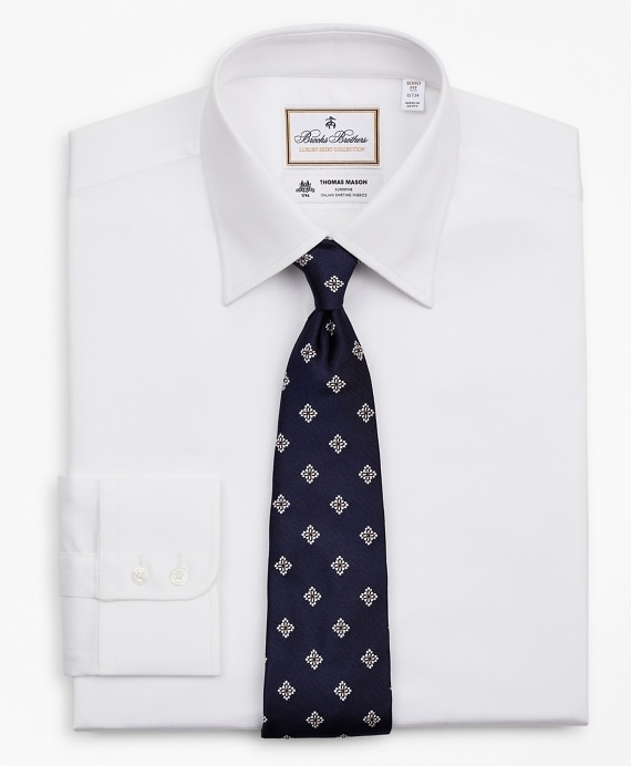 Luxury Collection Soho Extra-Slim-Fit Dress Shirt, Franklin Spread Collar Herringbone