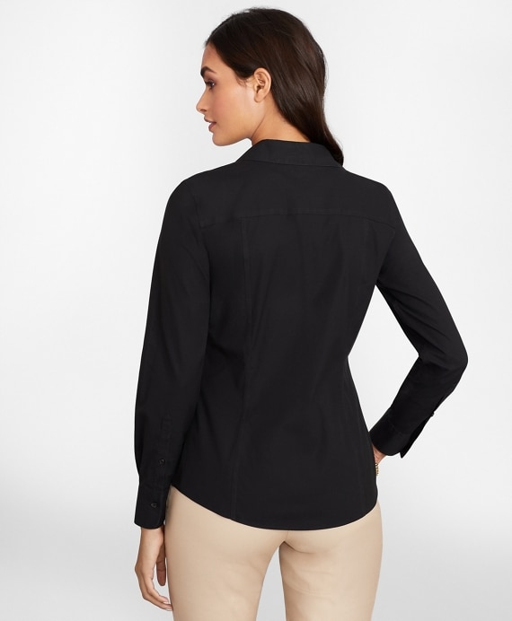 Non-Iron Stretch Supima® Cotton Fitted Dress Shirt