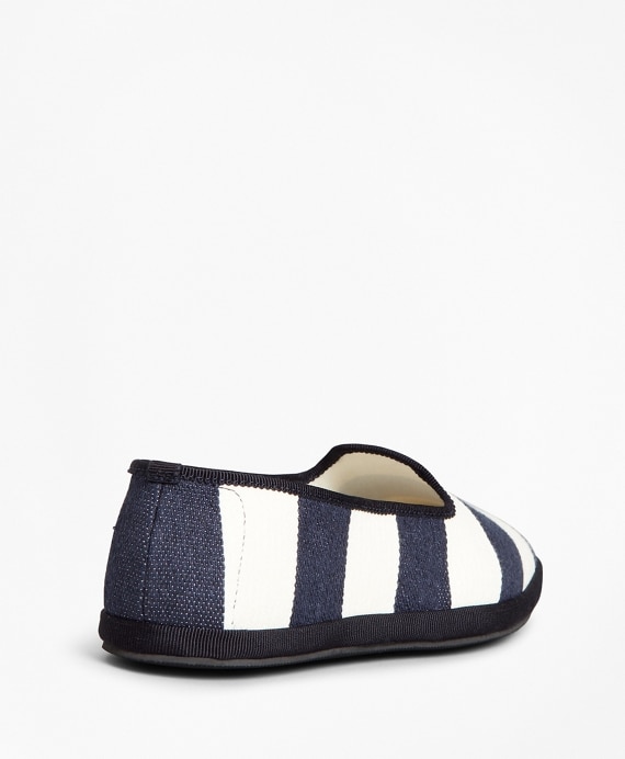 Striped Canvas Flats