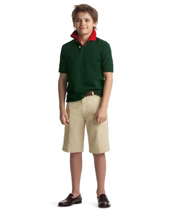 Boys Short-Sleeve Pique Polo Shirt