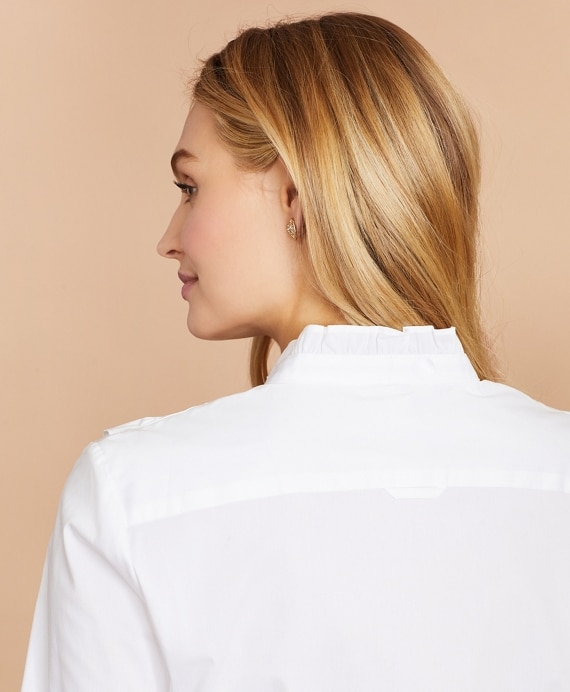 Ruffled Poplin Shirt