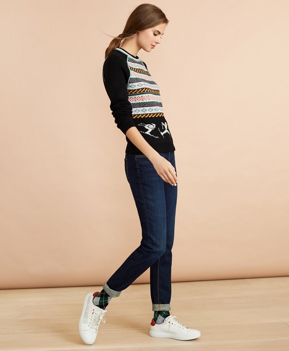 Stretch Merino Wool Skier Sweater