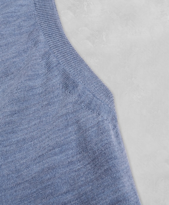 Golden Fleece® 3-D Knit Fine-Gauge Merino Button-Front Vest