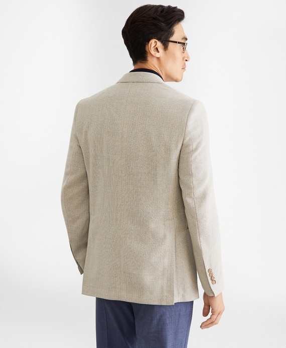 Regent Fit Three-Button Hopsack Sport Coat