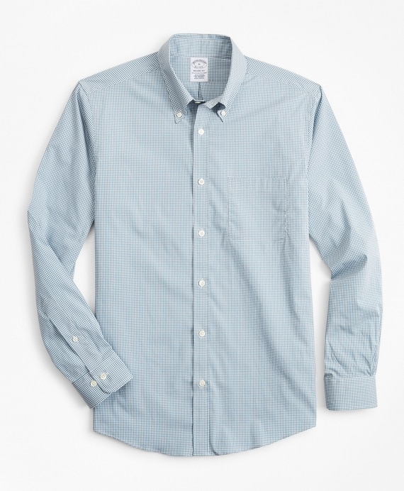 Regent Fitted Sport Shirt, Performance Series with COOLMAX®, Gingham