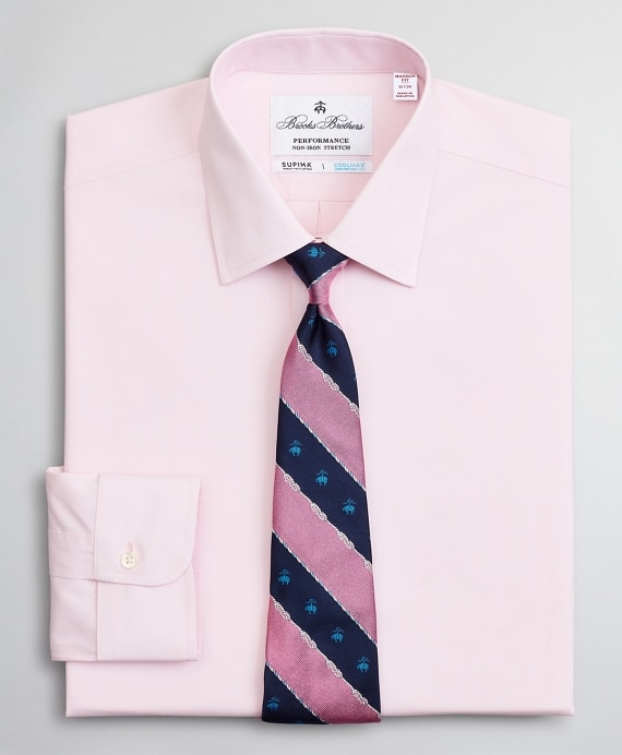 Madison Classic-Fit Dress Shirt, Performance Non-Iron with COOLMAX®, Ainsley Collar Twill