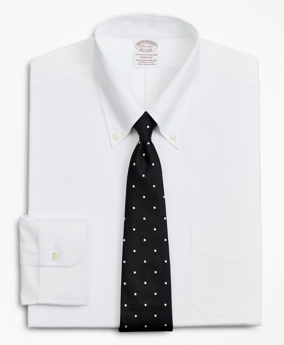 Stretch Soho Extra-Slim-Fit Dress Shirt, Non-Iron Poplin Button-Down Collar