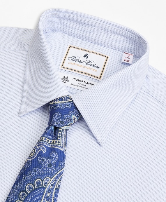 Luxury Collection Madison Classic-Fit Dress Shirt, Franklin Spread Collar Broken Stripe