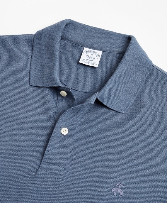 Slim Fit Supima® Long-Sleeve Performance Polo Shirt