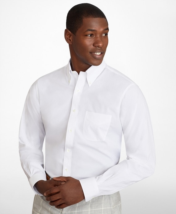 Regent Fitted Dress Shirt, Performance Non-Iron with COOLMAX®, Button-Down Collar Broadcloth