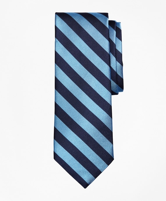 Limited Edition Archival Collection BB#4 Striped Rep with Crest Silk Tie