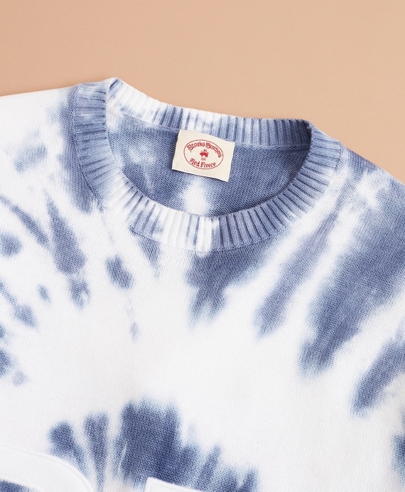 Graphic Tie-Dyed Cotton Sweater