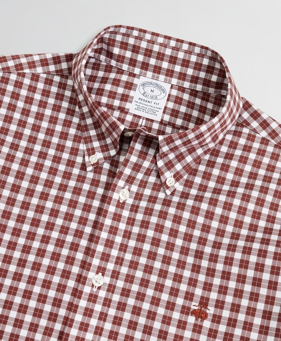 Stretch Regent Fitted Sport Shirt, Non-Iron Micro-Check