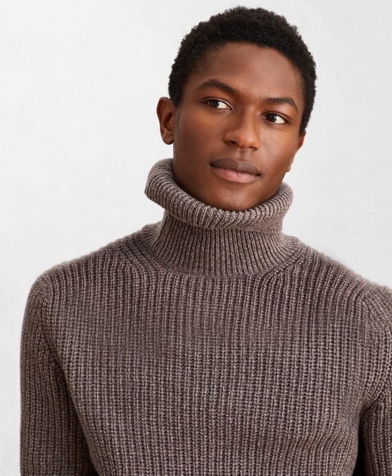 Golden Fleece® Wool-Cashmere Turtleneck Sweater