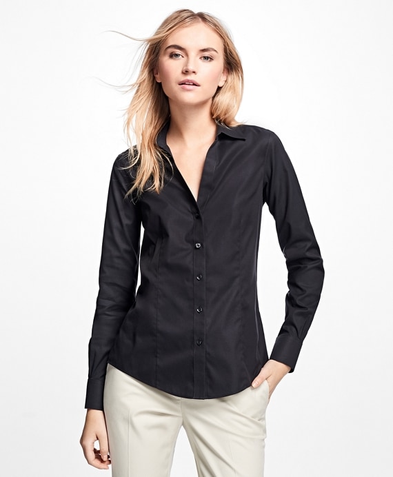 Petite Non-Iron Fitted Dress Shirt
