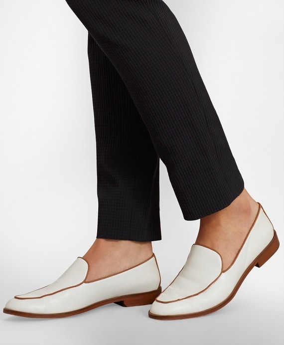 Leather Contrast-Trim Loafers