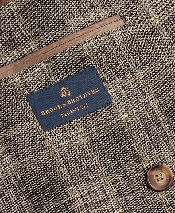 Regent Fit Double-Breasted Check Sport Coat