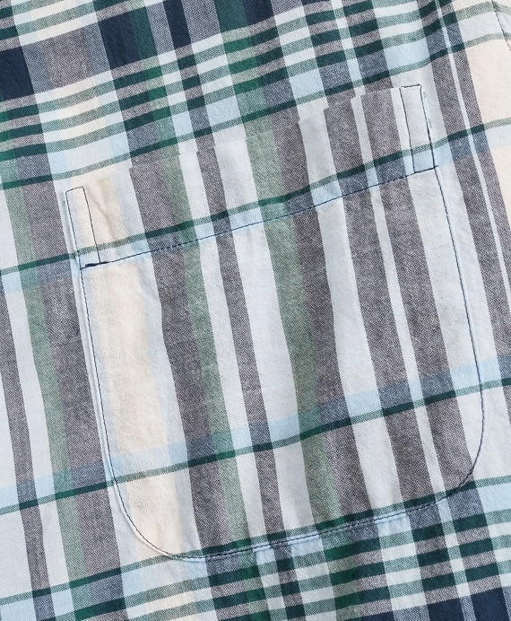 Regent Fitted Sport Shirt, Pink Madras Short-Sleeve