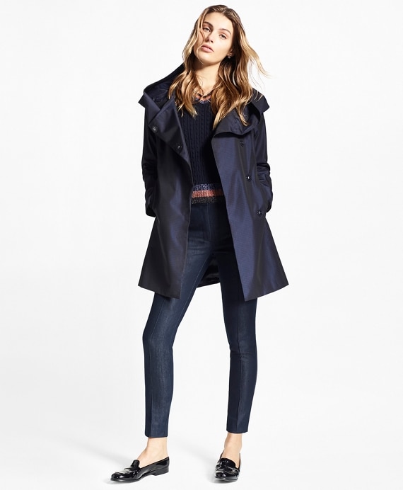 Water-Repellent Dobby Swing Coat