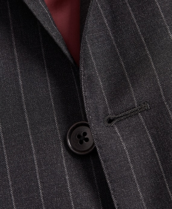 BrooksGate™ Regent-Fit Striped Wool Twill Suit Jacket