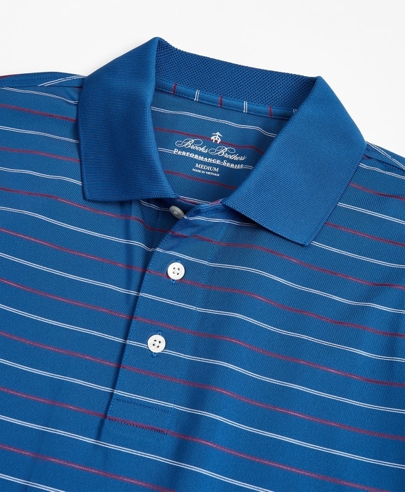 Performance Series Min-Stripe Polo Shirt