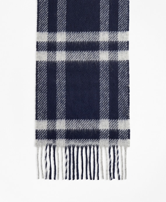 Navy Tartan Scarf