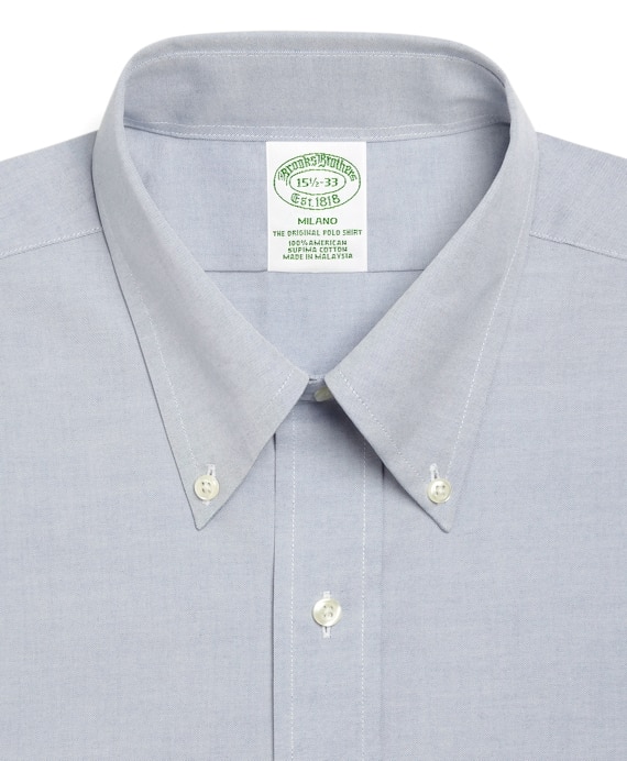 Milano Slim-Fit Dress Shirt, Button-Down Collar
