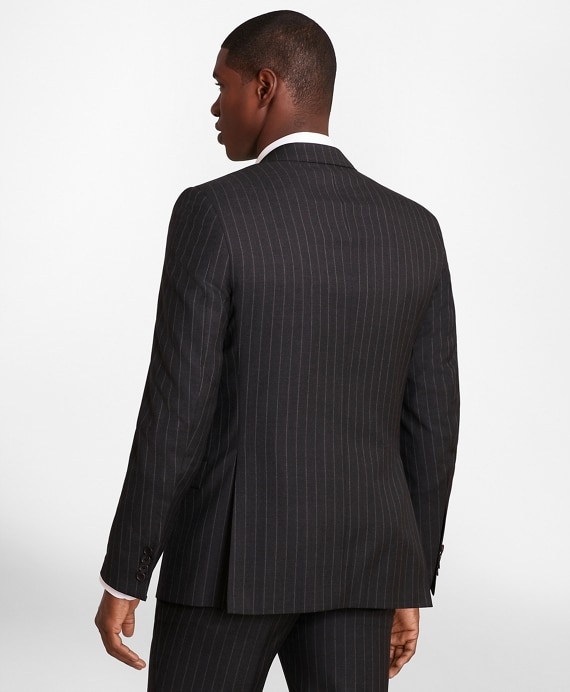 BrooksGate™ Regent-Fit Striped Wool Twill Suit Jacket