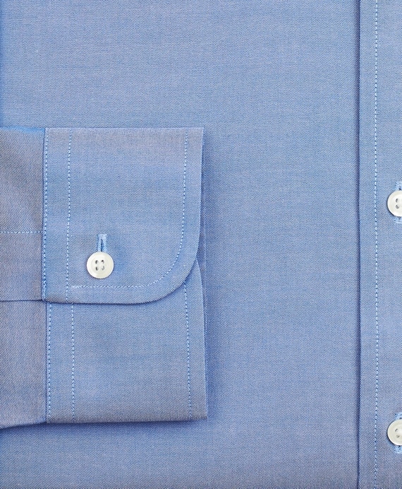 Stretch Milano Slim-Fit Dress Shirt, Non-Iron Pinpoint Button-Down Collar