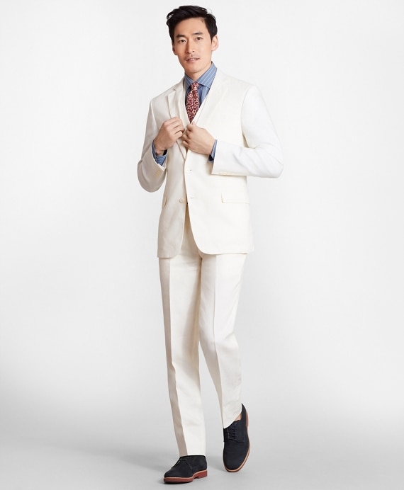 Regent Fit Three-Piece Irish Linen Suit