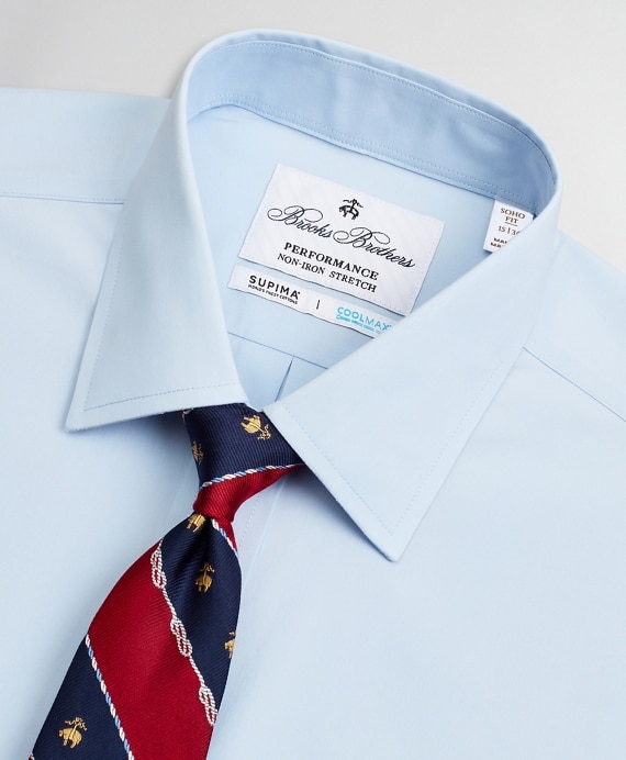 Soho Extra-Slim Fit Dress Shirt, Performance Non-Iron with COOLMAX®, Ainsley Collar Twill