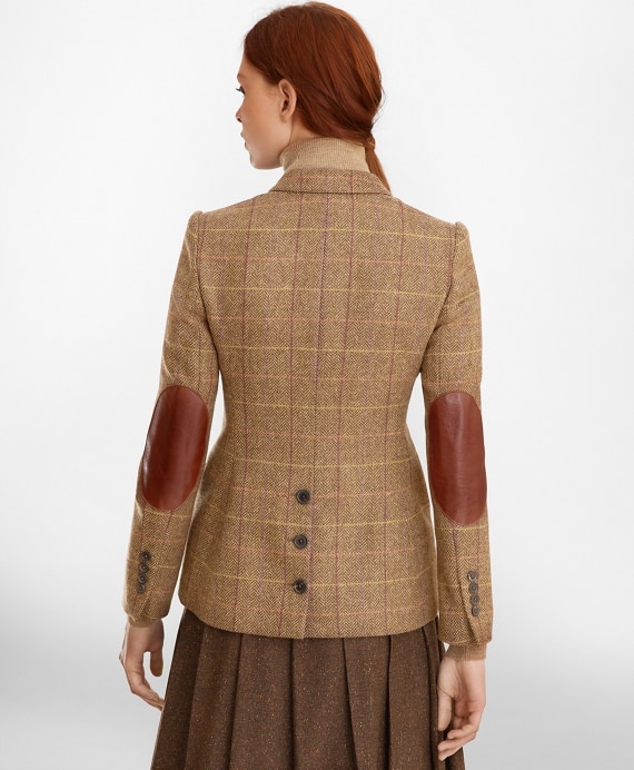 Checked Wool Tweed Hacking Jacket