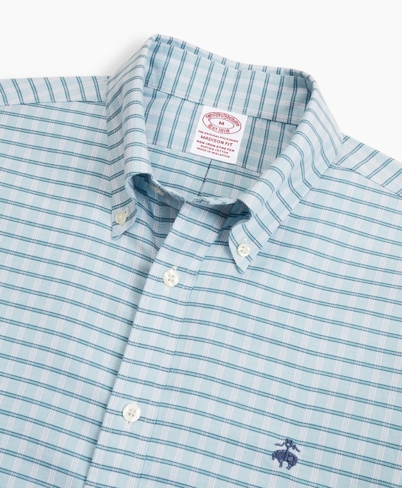 Stretch Madison Classic-Fit Sport Shirt, Non-Iron Check