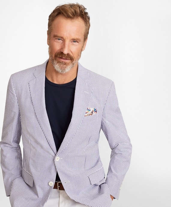 Madison Fit Stripe Seersucker Sport Coat