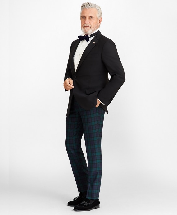 Madison Fit Black Watch Wool Trousers