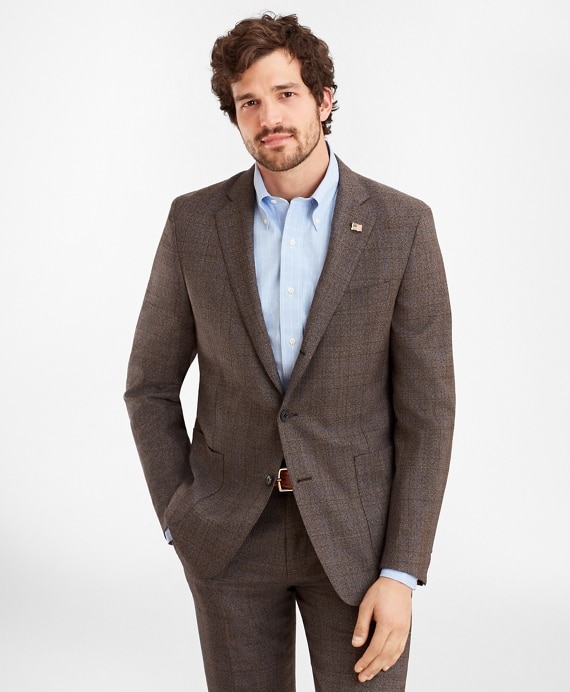 Regent Fit Three-Button Multi-Plaid 1818 Suit
