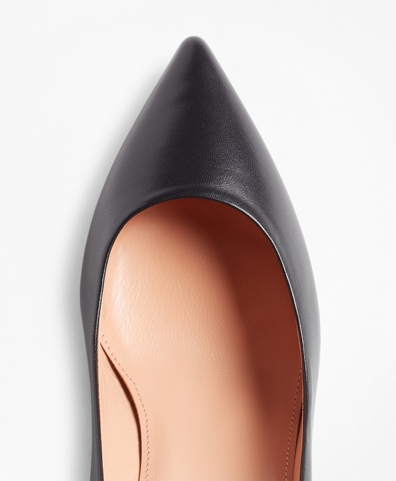 Leather Point-Toe Pumps