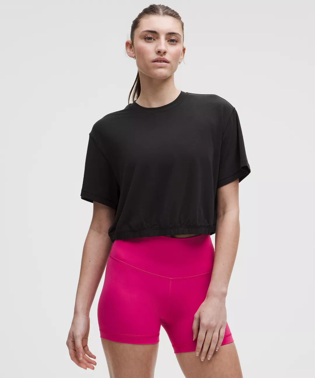 Jersey Training Elastic-Hem Short-Sleeve Shirt