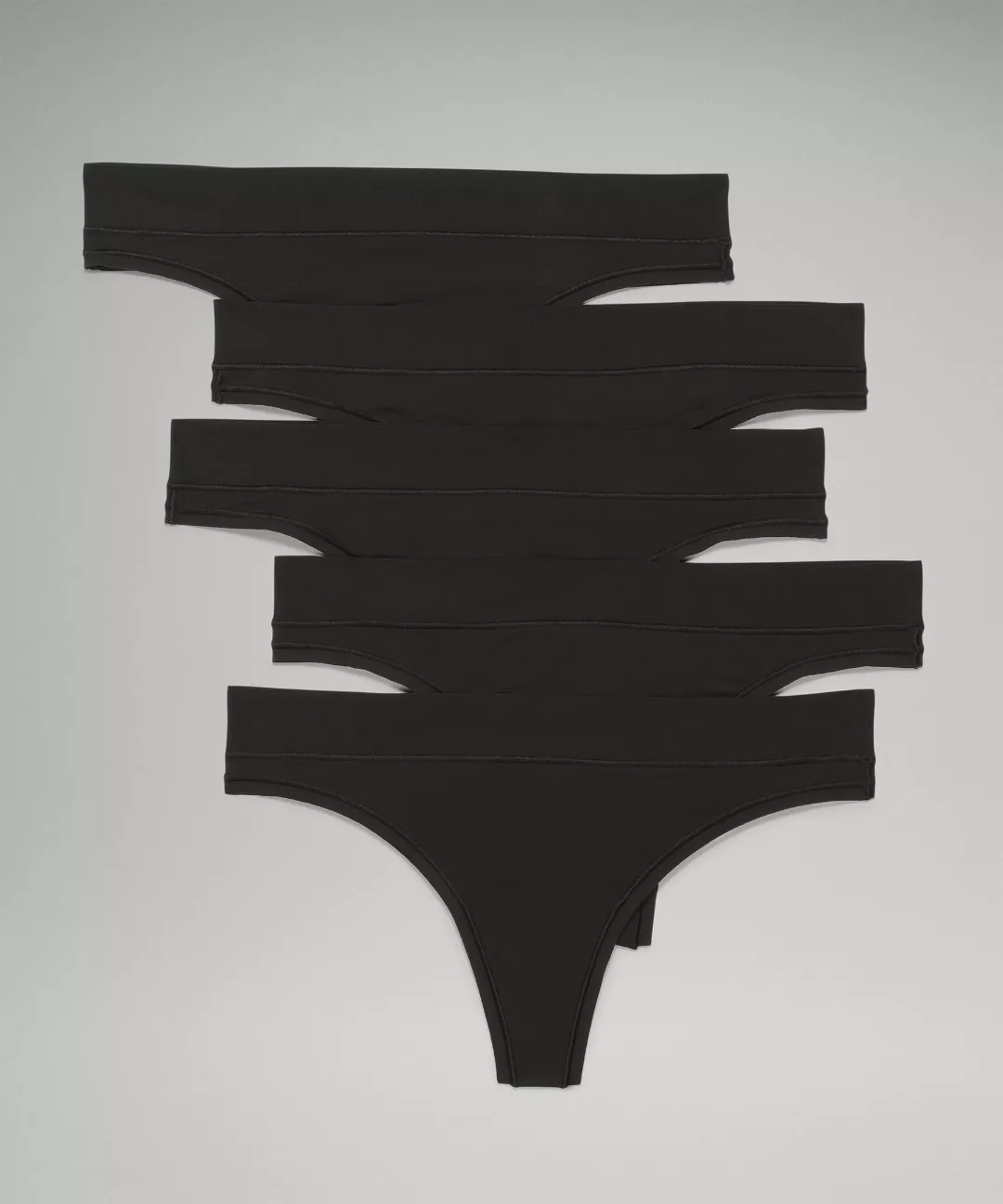 UnderEase Mid-Rise Thong Underwear *5 Pack