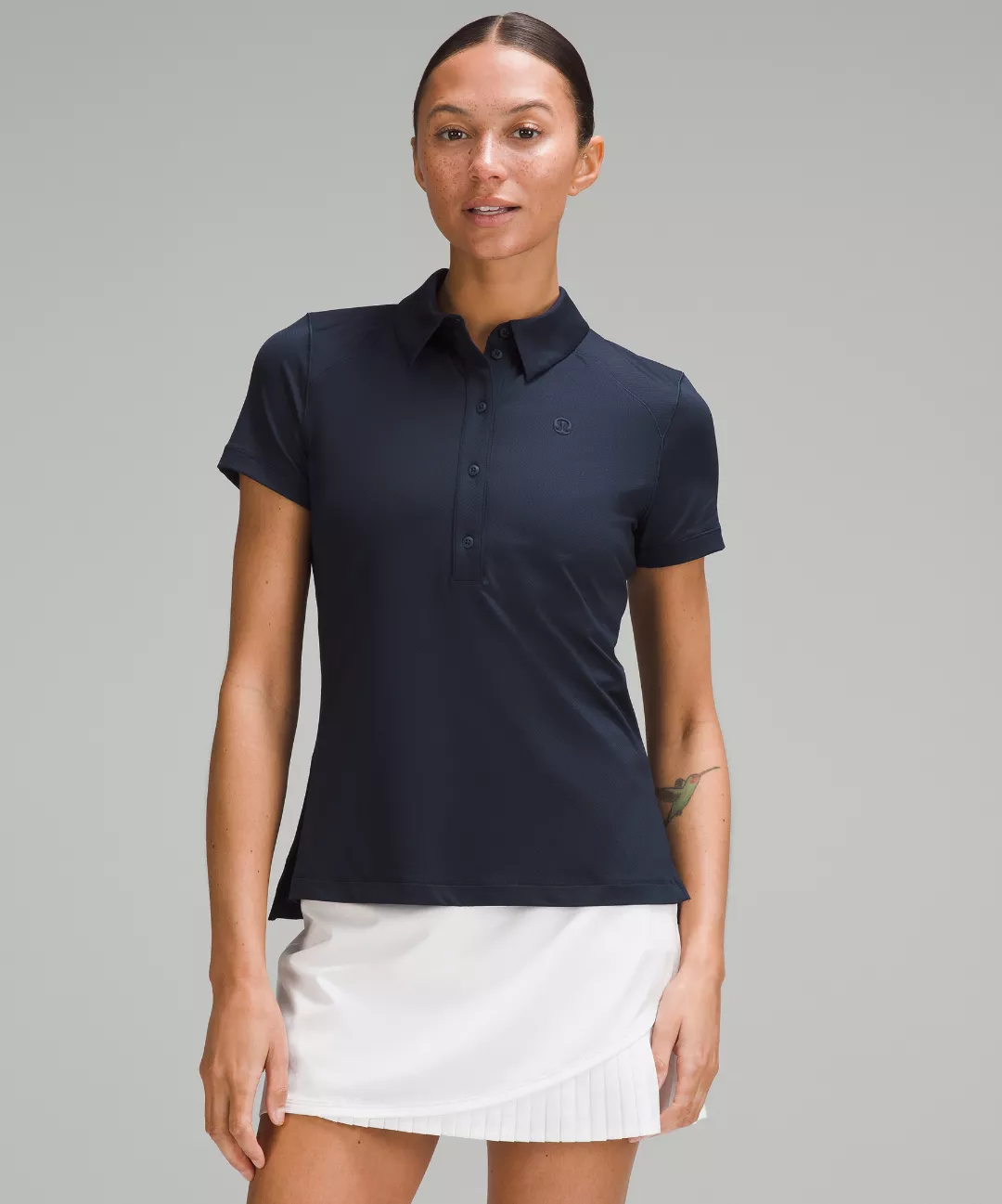 Quick-Dry Short-Sleeve Polo Shirt *Straight Hem
