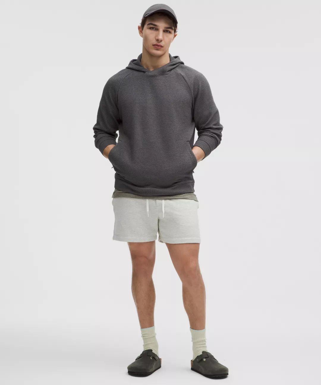 Textured Double-Knit Cotton Hoodie