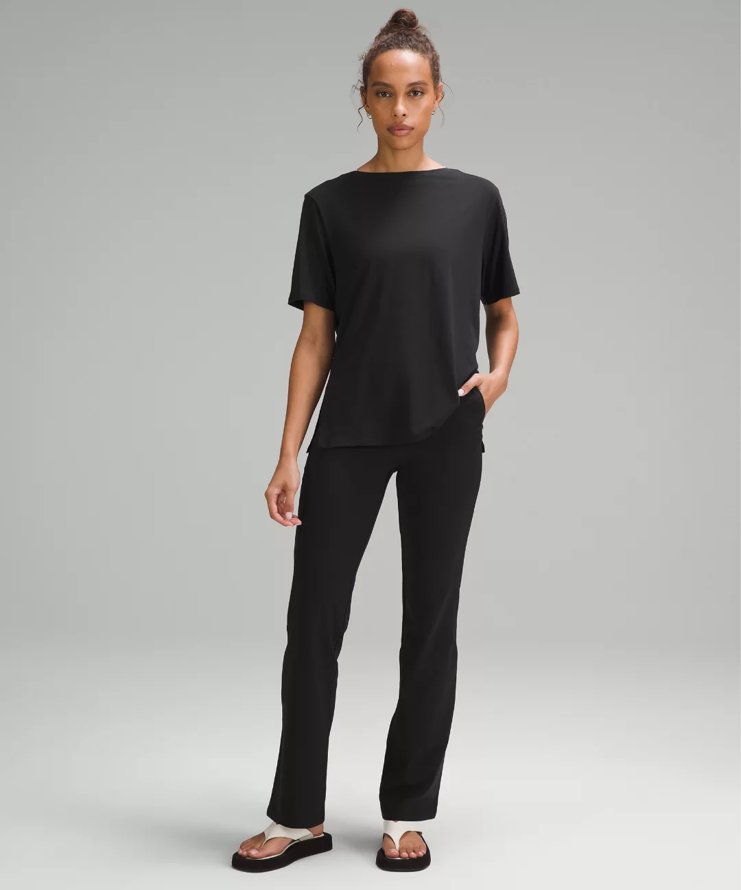 Relaxed-Fit Boatneck T-Shirt