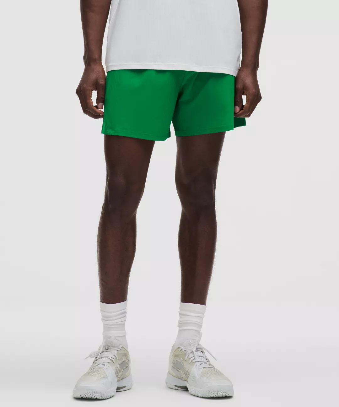 Striped Mesh Tennis Short 5"